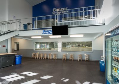 Casco Bay Ice Arena Interior designed by Patco Commercial Construction in southern ME